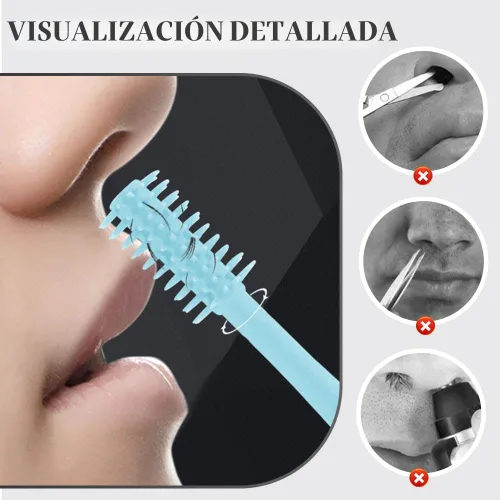 Vista 3 de Cortador nasal de doble cara, recortadora manual de 360° para hombres