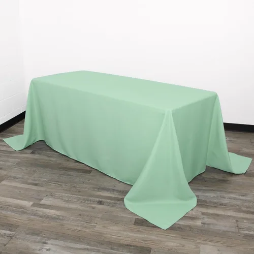 Vista 26 de Your Chair Covers - Mantel rectangular de poliéster sin costuras de alta calidad de 60 pulgadas de ancho x 102 pulgadas de largo - Negro - Mantel