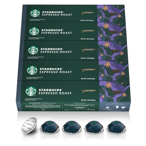 Vista 14 de Starbucks by Nespresso Cápsulas de café para máquinas Nespresso Vertuo - Rubia Espresso ASEADO - 50 CUENTA