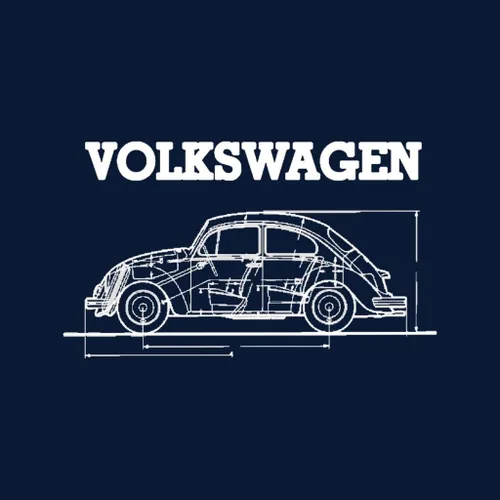 Vista 2 de Volkswagen Sudadera con capucha para hombre Esquema Técnico Esquema Esquema Blanco Escarabajo