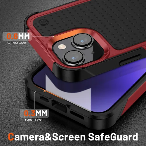 Vista 332 de Jeylly Funda para iPhone SE/Funda para iPhone 5S, Exterior de Plástico Duro que Absorbe Golpes + Interior de Silicona de Goma Defensor contra