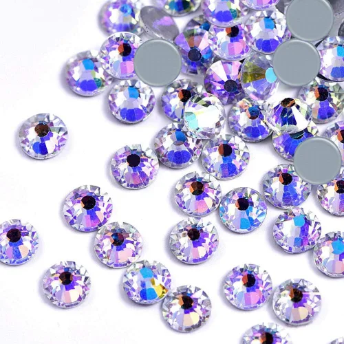 Vista 15 de Dowarm 1440 diamantes de imitación de cristal termofijos, cristales de fijación en caliente para ropa de manualidades, cristal de parte trasera