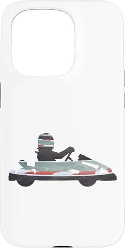 Vista 14 de Funda para iPhone 16 Go Kart Racing Race Track