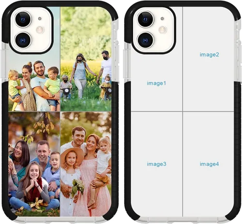Vista 12 de Funda de teléfono personalizada para iPhone 11, diseño personalizado de fotos de collage de múltiples imágenes, resistente a los golpes, resistente