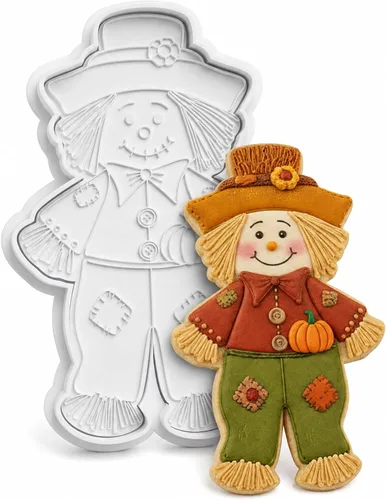Vista 24 de 8 PCS Thanksgiving Cookie Cutter Set with Embossers Turkey Pumpkin Maple Leaf Corn & More 3" Complete Fall Collection