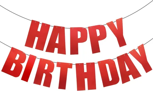 Vista 7 de Cartel de feliz cumpleaños para decoraciones de fiesta de cumpleaños (aguamarina)