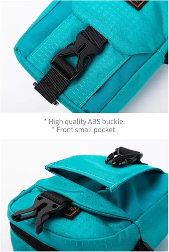 Vista 3 de Jeelow Mini bolso cruzado ligero para teléfono celular, bolso cruzado al aire libre, riñonera para hombres y mujeres, Agua