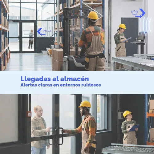 Vista 7 de Kit de timbre inalámbrico, 1 botón redondo autoalimentado y 1 receptor de timbre enchufable, no requiere batería, sin Wi-Fi, 38 campanas, 4 niveles