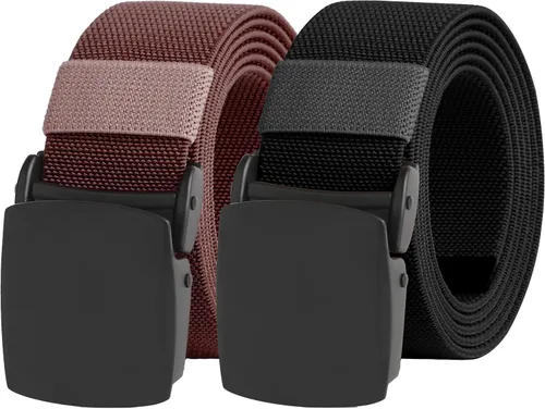 Vista 39 de UNGGJKB Men's Tactical Belt, Nylon Casual Elastic Belt, Work Belt That Can Be Cut And Adjusted