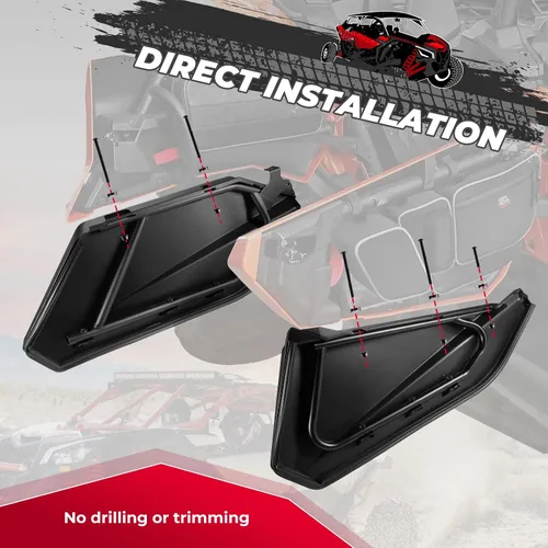 Vista 3 de KEMIMOTO Puertas inferiores X3 Max compatibles con Can Am Maverick X3 Max