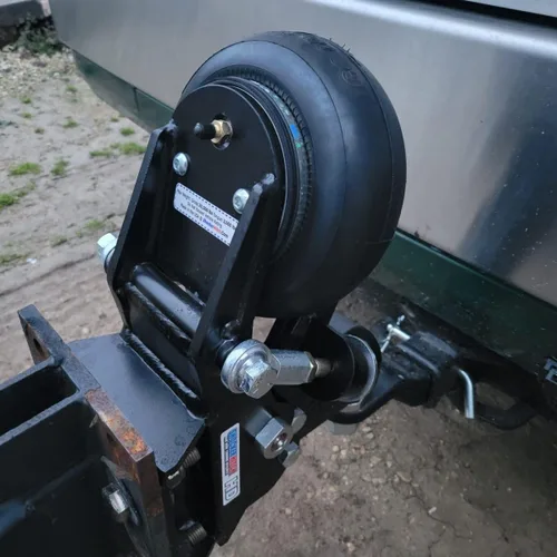 Vista 3 de Shocker - Soporte de lengua de remolque de aire HD de 21 K y acoplador Demco para bola de 2-5/16 pulgadas, montaje de placa plana de 4 pernos