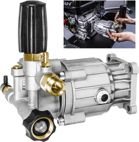Vista 2 de WOJET Bomba de lavado a presión, eje de 3/4", 3400PSI 2.5GPM y bomba de lavado a presión de émbolo triple