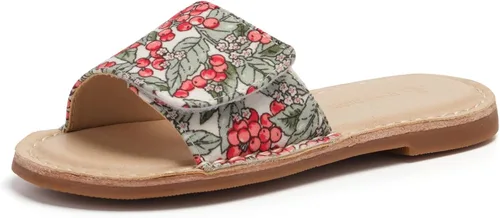 Vista 11 de THEE BRON Lindas pantuflas para niñas, sandalias elegantes para niños pequeños y niños