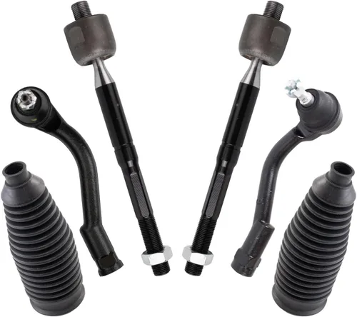 Vista 126 de TRQ Kit de dirección delantera con barra de acoplamiento de fuelle de piñón y cremallera compatible con Toyota Echo 2000-2005