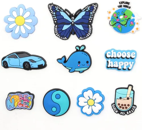 Vista 3 de Lbsidiety Cute Cartoon shoe charms PVC shoe Decoration for DIY clog Sandals Bracelets kid girls boy Teen Party Favor Gifts