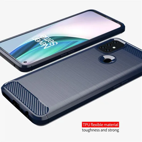 Vista 5 de Asuwish Funda compatible con Oneplus Nord N10 5G y protector de pantalla de vidrio templado, accesorios de celda, fundas delgadas de silicona