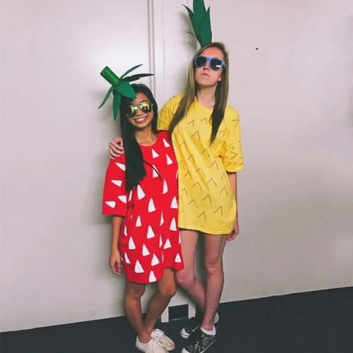 Vista 4 de Goodstoworld - Camisetas divertidas estampadas de frutas y alimentos para fiestas de Halloween.