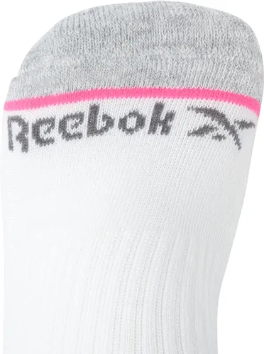 Vista 5 de Reebok Calcetines acolchados de corte bajo transpirables para mujer (12 unidades)