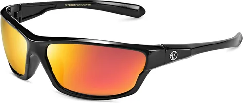 Vista 29 de Nitrogen Gafas de sol deportivas polarizadas envolventes para hombres y mujeres, UV400, para conducir, pescar, correr, gafas de sol