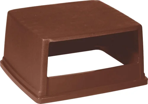 Vista 4 de Rubbermaid Commercial Products Glutton - Cubo de basura grande de 56 galones, color marrón, compatible con el bote de basura Rubbermaid resistente a