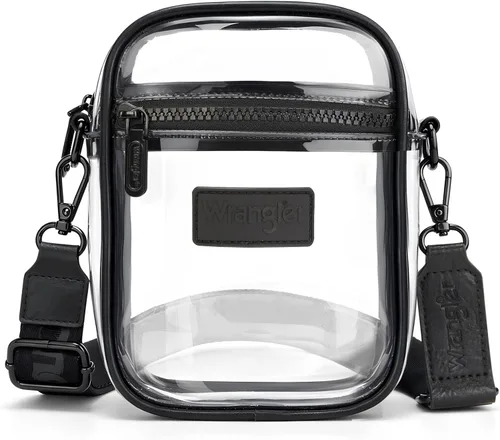 Vista 15 de Montana West X Wrangler - Bolsa transparente para eventos de estadio, bolsa cruzada para conciertos, deportes