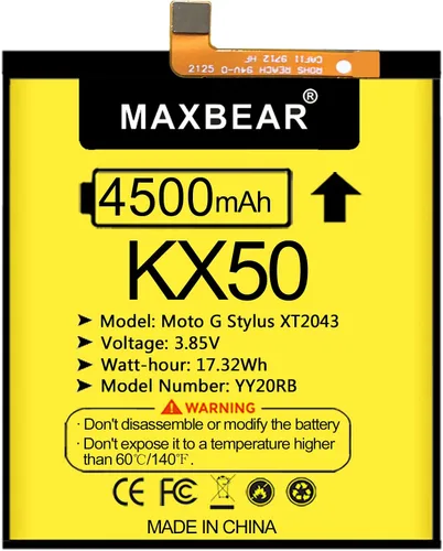 Vista 6 de MAXBEAR Moto G Stylus - Batería (actualizada) de polímero de litio de 4500 mAh para Motorola Moto G Stylus 2020 (KX50) Moto G Pro, Moto G8 Stylus