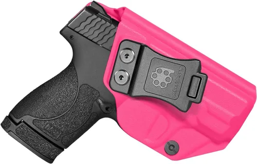 Vista 17 de Amberide IWB Funda Kydex para Smith & Wesson M&P Shield Plus/Shield M2.0 / Shield M1.0 3.1 pulgadas, transporte oculto, opciones MOS y no MOS
