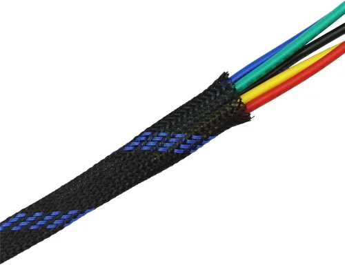 Vista 13 de Funda de cable de alambre expandible PET de 30 pies (1/2 pulgada, negro)
