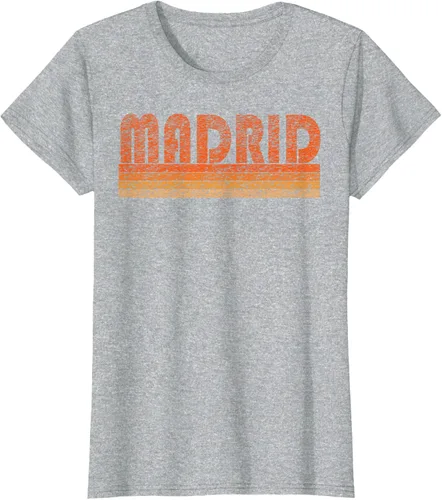 Vista 25 de clásico Retro Madrid playera, hombre 3XL, Asphalt Negro