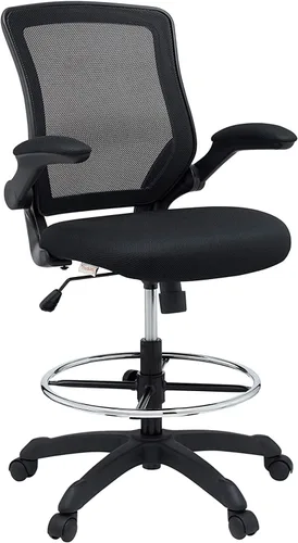 Vista 4 de Silla giratoria Modway Veer, Negro