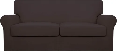 Vista 21 de Easy-Going Funda de sofá suave y elástica de 3 piezas para perros, funda de sofá lavable para sofá de 2 cojines separados, protector elástico