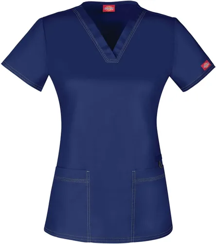 Vista 9 de Dickies EDS Signature - Camiseta quirúrgica para mujer, cuello en V, ajuste Negro