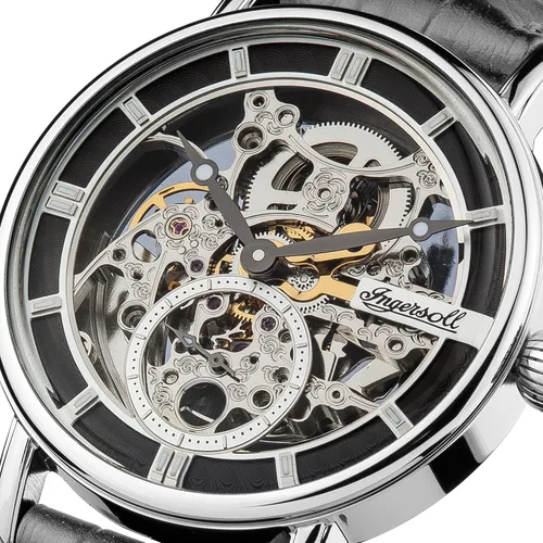 Vista 2 de Ingersoll I00402 - Reloj analógico para hombre, color gris, gris, Reloj automático