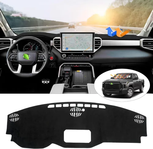 Vista 48 de CARTIST Cubierta de tablero Compatible con Toyota 4Runner 2010-2023 2024 Cubierta de tablero para 4Runner Accesorios Alfombra antideslizante