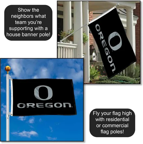 Vista 3 de Bandera negra de Oregon de 3 x 5