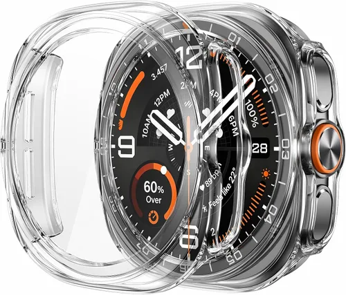 Vista 33 de Misxi - Funda con protector de pantalla para Galaxy Watch 5/4 de 1.575 in 1 negro + 1 transparente