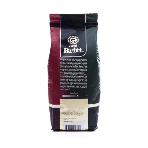 Vista 4 de Café Britt® - Café de fusión costarricense (12 onzas) (paquete de 3) - Café molido, arábica, kosher, sin gluten, 100% gourmet y tostado oscuro medio