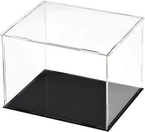 Vista 8 de DMiotech 1 caja de exhibición de acrílico transparente a prueba de polvo, 3.9 x 3.9 x 3.9 pulgadas para coleccionables