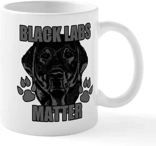 Vista 26 de CafePress Black Lab Mug Taza de café de cerámica de 11 oz (11.0 fl oz)