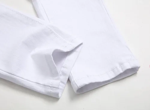 Vista 9 de Jeans ajustados para niño, elásticos, de aspecto desgastado y desgarrado