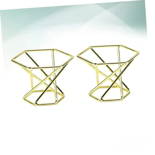 Vista 3 de SOLUSTRE Soporte elegante para esponja de maquillaje, 2 unidades, de acero inoxidable, diseño elegante para secado rápido, fácil acceso, para Dorado