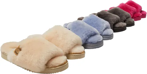 Vista 2 de Dearfoams Fireside Cairns - Sandalias fáciles de poner y quitar para mujer