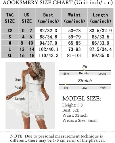 Vista 6 de AOOKSMERY - Mini vestido de verano para mujer, con cuello en V, con tirantes delgados, sin espalda, para fiesta, club, playa, mini vestidos