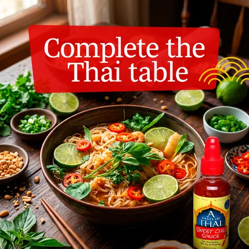 Vista 8 de A Taste of Thai Salsa de chile dulce – Auténtica salsa de chile tailandés para mojar, sofreír y marinadas – Salsas rojas picantes asiáticas