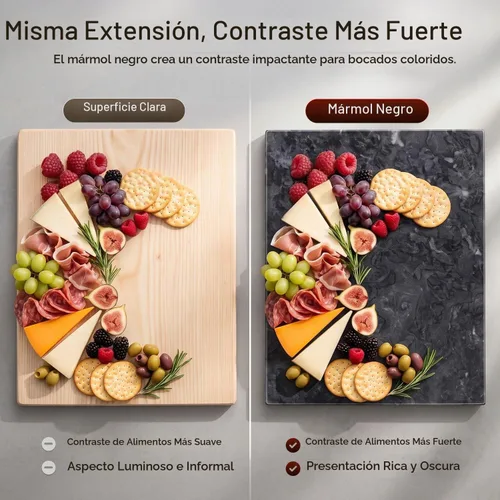 Vista 8 de Flexzion Tabla de cortar de mármol para cocina, losa de piedra de 11.4 x Negro