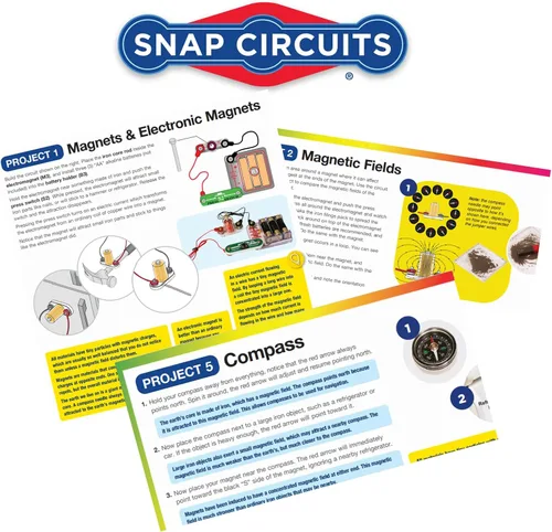 Vista 4 de SNAP CIRCUITS Magnet Fun Lab STEM Science Toy para niños y niñas a partir
