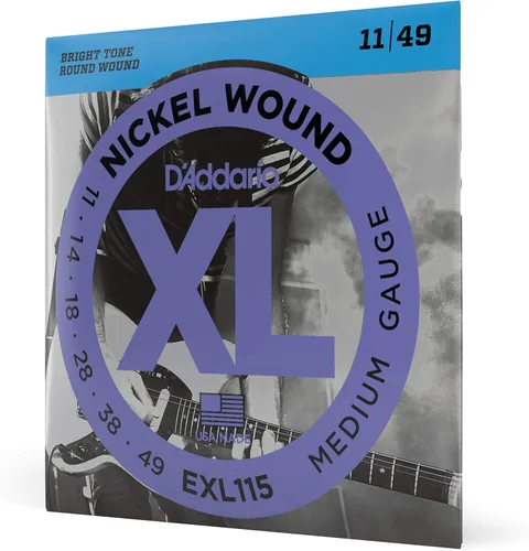 Vista 25 de D'Addario XL EXL157 - Cuerdas de níquel para guitarra eléctrica de 6 cuerdas, entonación perfecta, sensación consistente, durabilidad fiable