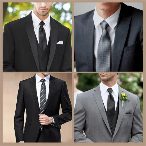 Vista 9 de OPSREY Labrador Retriever Perros Imprimir Corbata de los Hombres Corbata Moda Causal Clásico Flaco Corbata Para Boda Cena Fiesta, Negro
