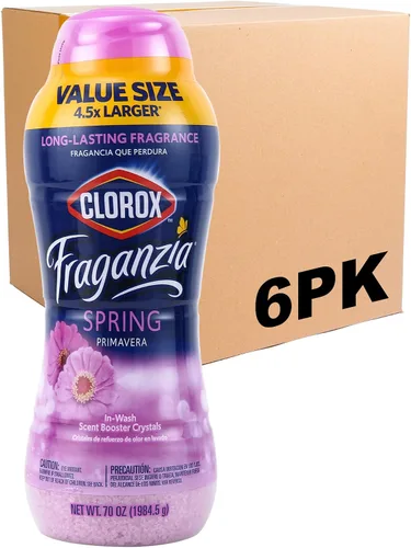 Vista 12 de Clorox Fraganzia Cristales Potenciadores de Aroma para Lavandería en Aroma de Madera de Cedro y Salvia - Perlas Perfumadas Frescas para el Lavado