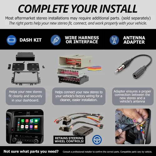Vista 11 de KENWOOD DDX5707S - Estéreo de coche con DVD doble DIN con Apple Carplay y Android Auto, pantalla táctil de 6.8 pulgadas, Bluetooth, entrada